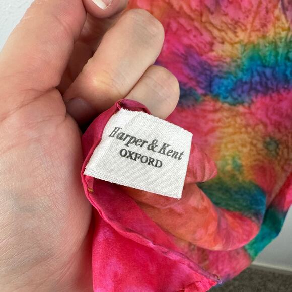 Harper & Kent Hand-Dyed Rainbow Silk Scarf - Picture 4 of 5